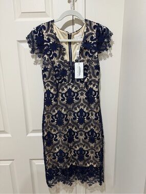 foxiedox blue lace dress | Dresses | Foxiedox Sky Midi Size M Maxi dresses Alternating panels Colour: DARK CHERRY Cocktail Dresses Chiffon Dress Colour:Oatmeal